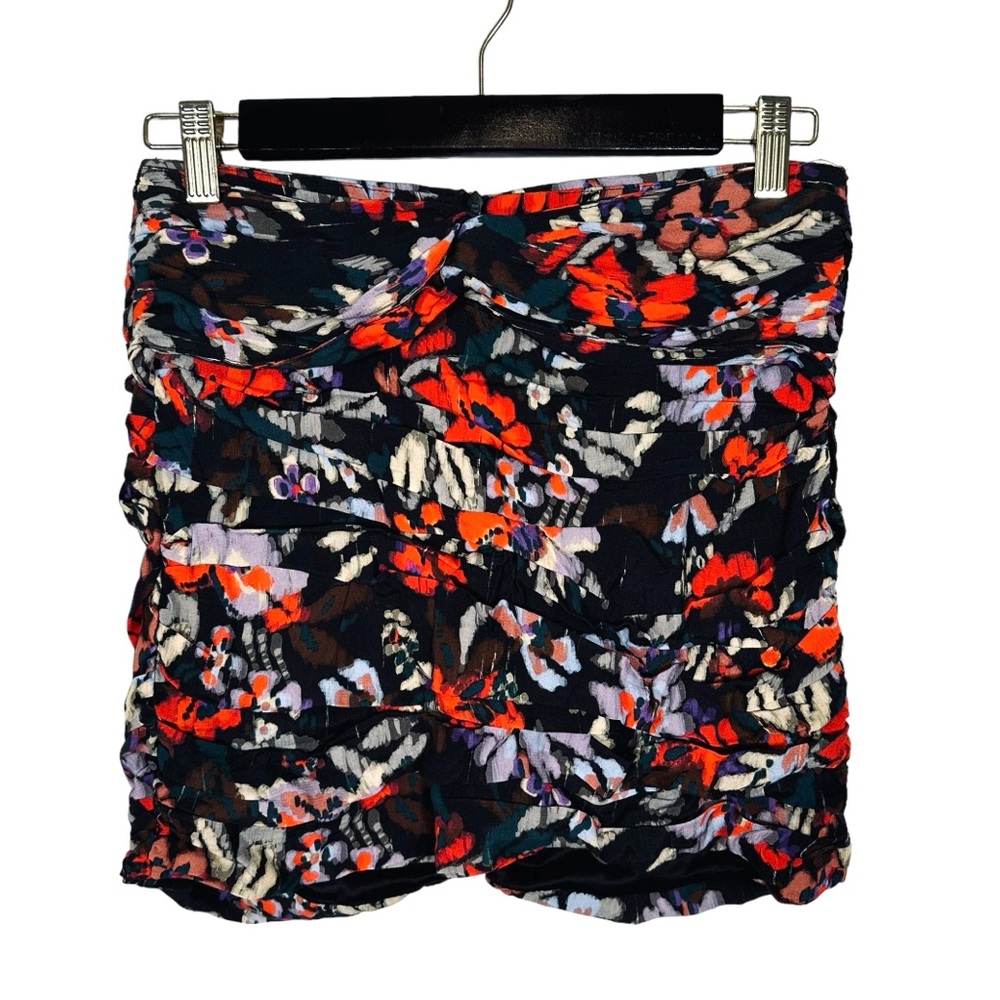 NWOT Zara Red Floral Mini Skirt - Picture 2 of 7